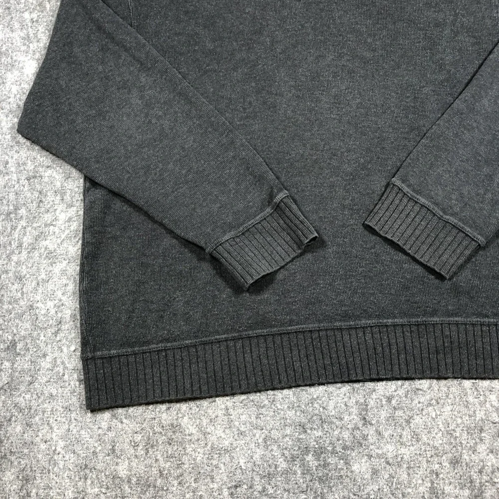 Banana‎ Republic Sweater Mens XL Gray Collared Cotton Knit Pullover Long Sleeve